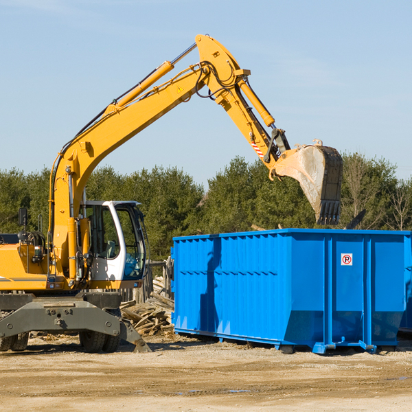 how does a residential dumpster rental service work in Cluster Springs